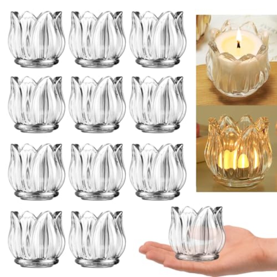 Candle Supplies In Bulk - Pcs Votive Candle Holders Thick Glass