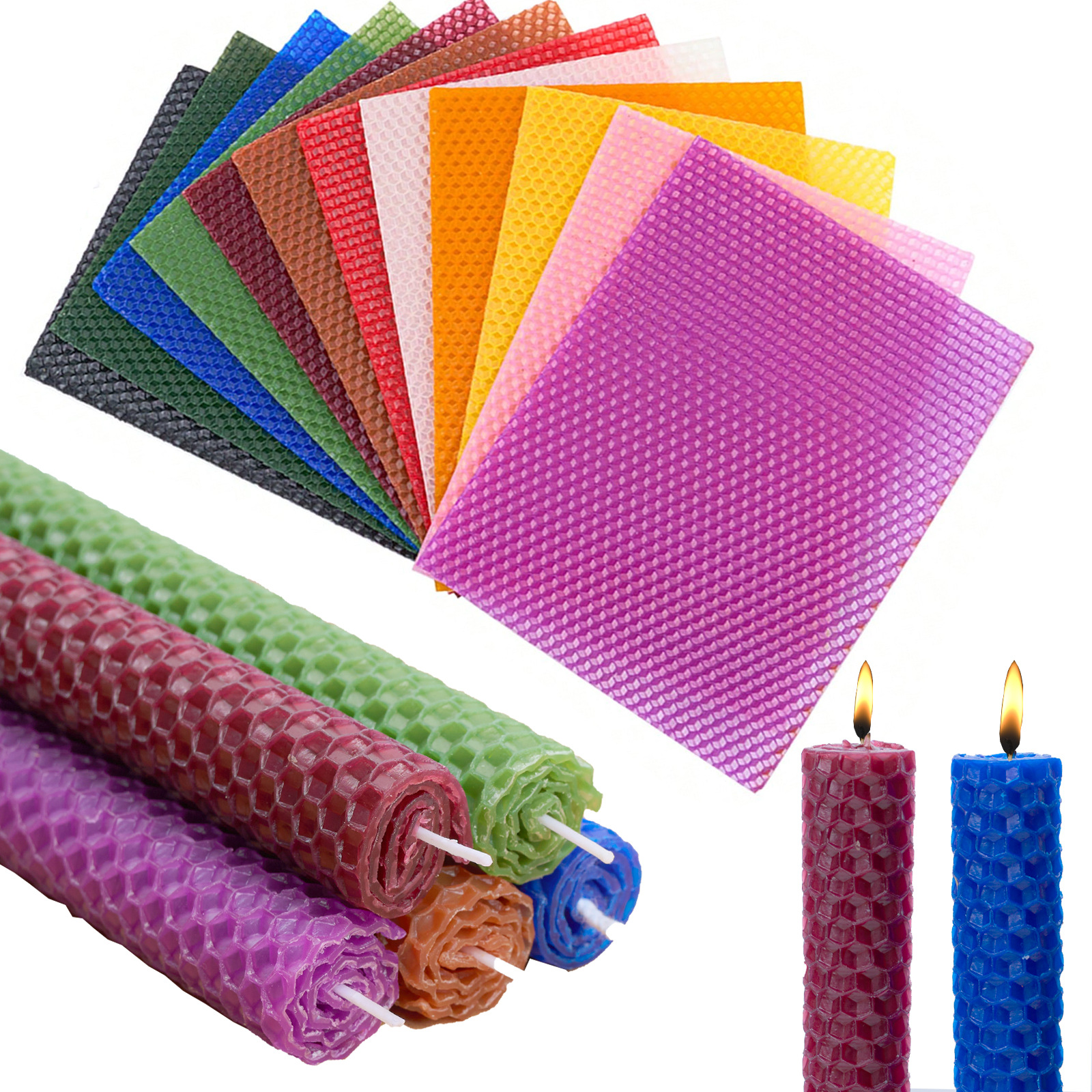 Candle Supplies Beeswax - 6 Pcs /15*20cm Beeswax Candle Craft