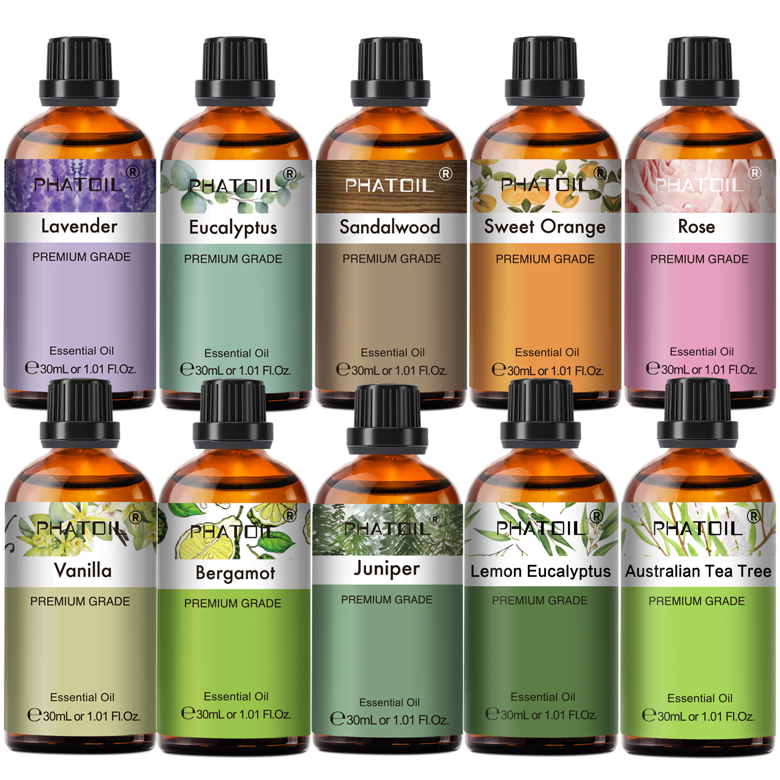 Candle Making Supplies Fragrance Oils - PHATOIL 1PCS Aromatherapy Essential Oil 30ml