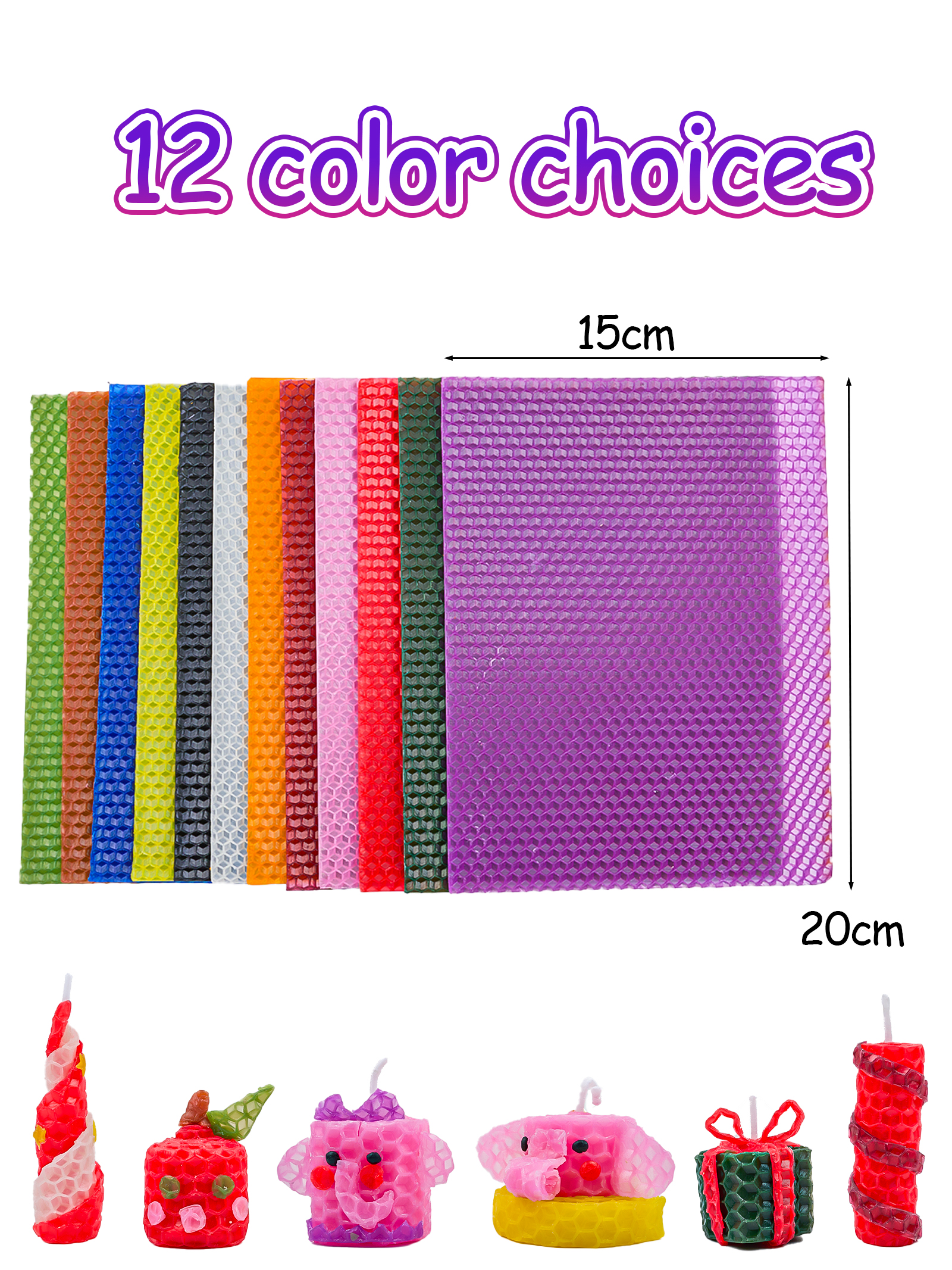 6pcs 15*20cm Color Beeswax She - Beeswax Sheet Roll ulasan dan harga