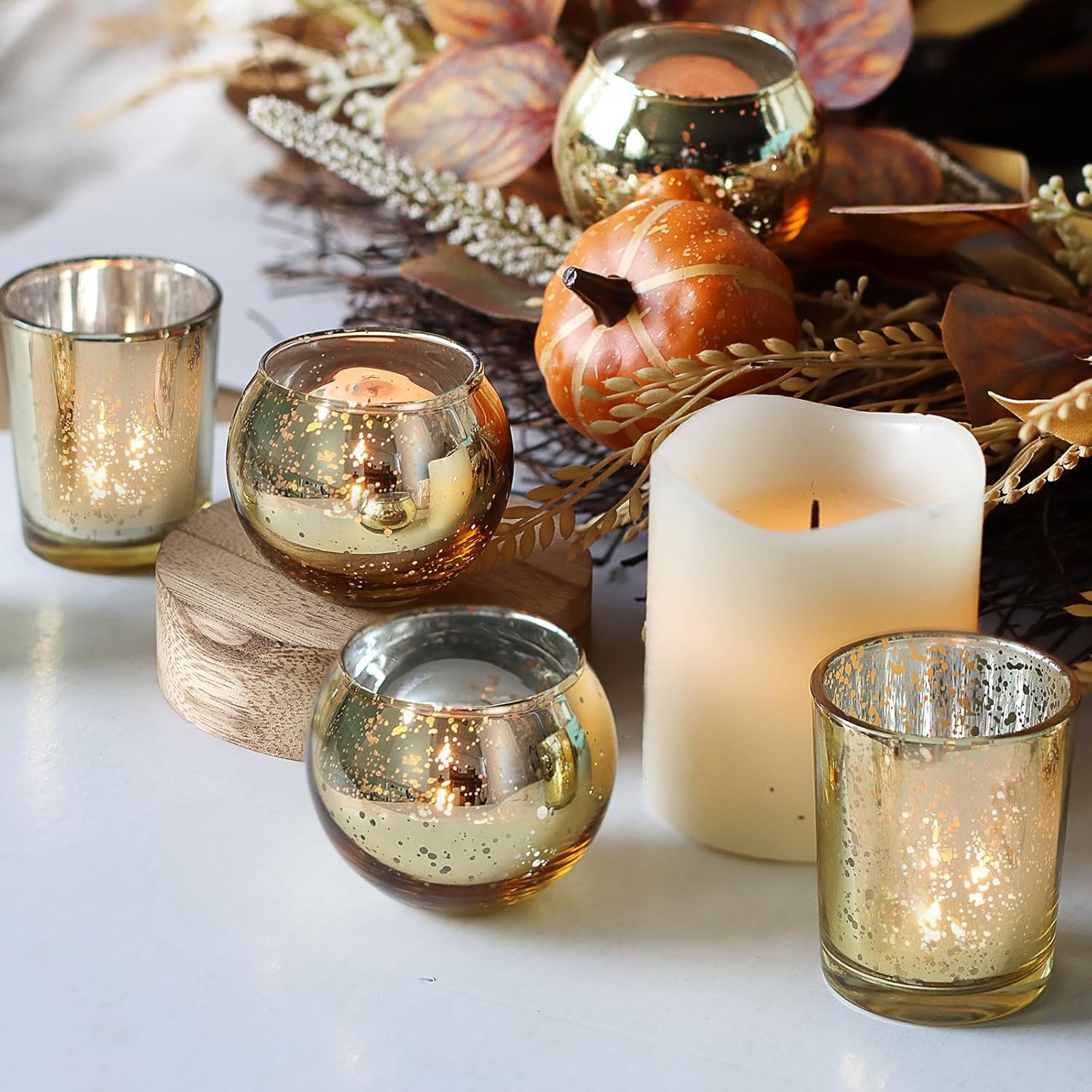 48Pcs Gold Votive Candle Holde - Candle Supplies In Bulk ulasan dan harga