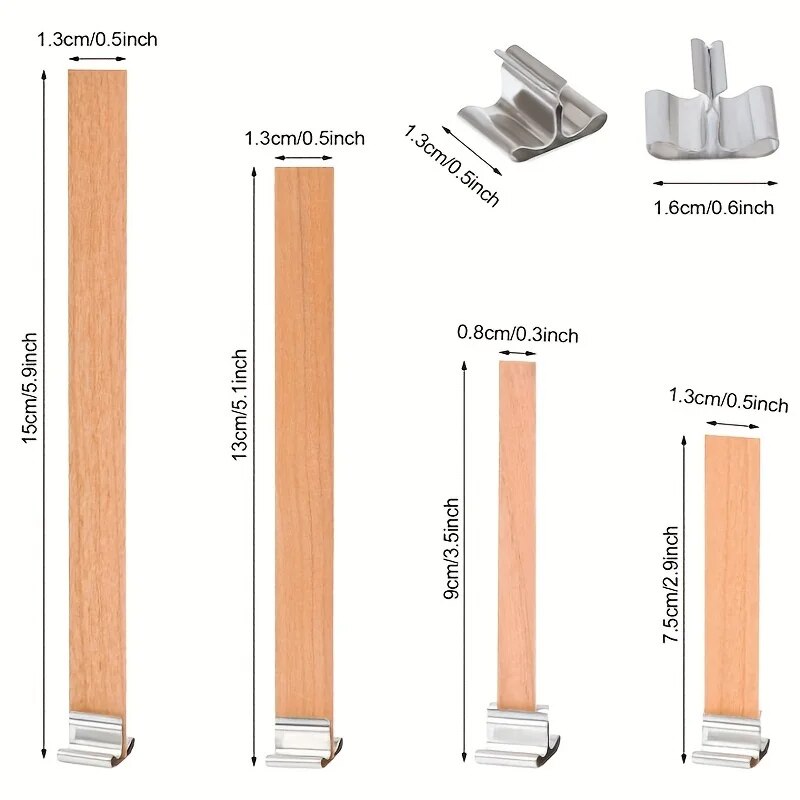 30pcs High Quality Wooden Cand - Candle Supplies Beeswax ulasan dan harga