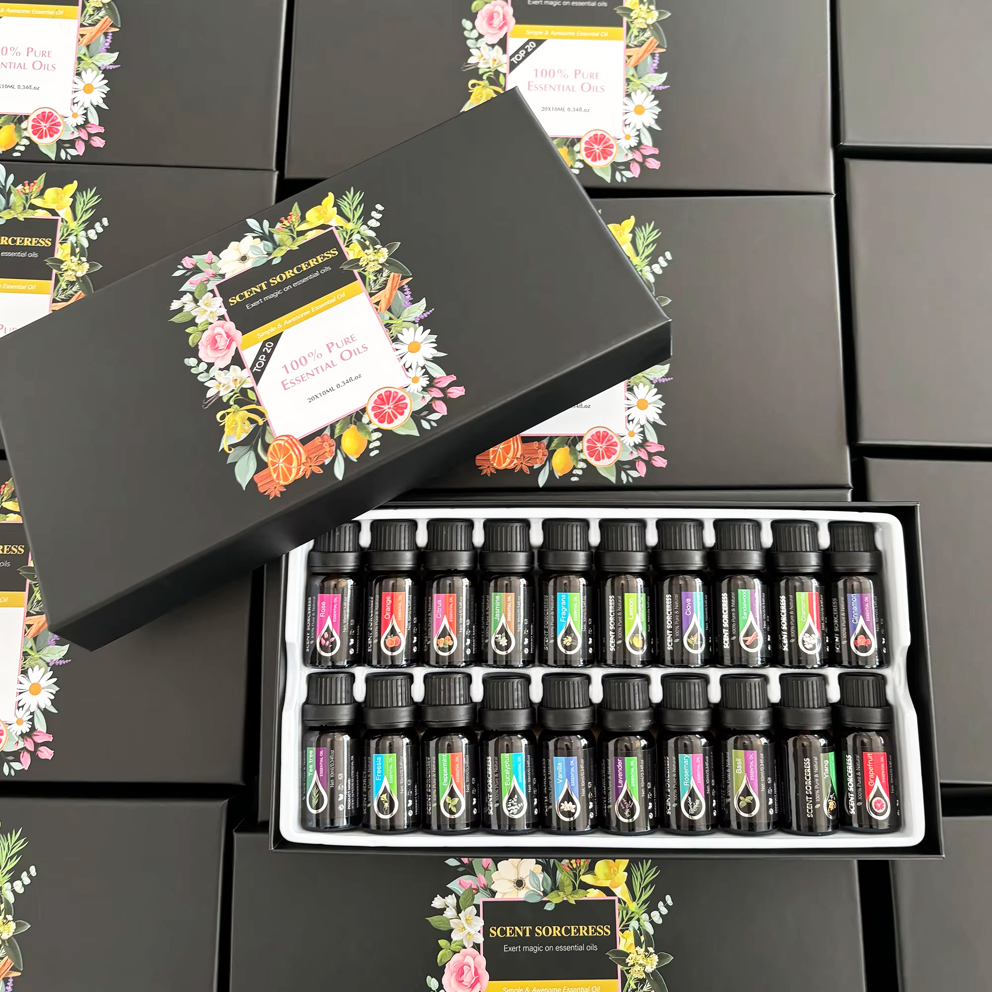 20pcs/set Essential Oil Set La - Candle Making Supplies Fragrance Oils ulasan dan harga