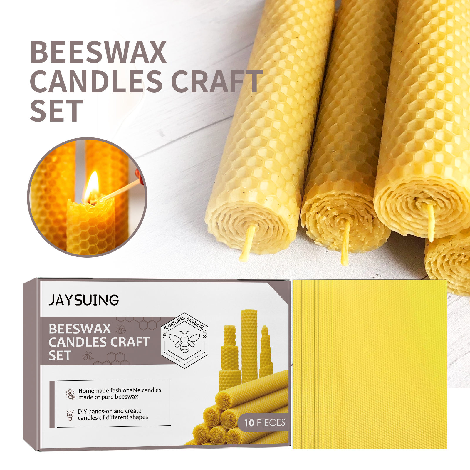 Beeswax Sheets for Candle Maki - Beeswax Sheet Roll ulasan dan harga