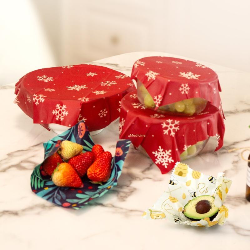 【M】3 Sheets Beeswax Food Wrap  - Beeswax Sheet Roll ulasan dan harga