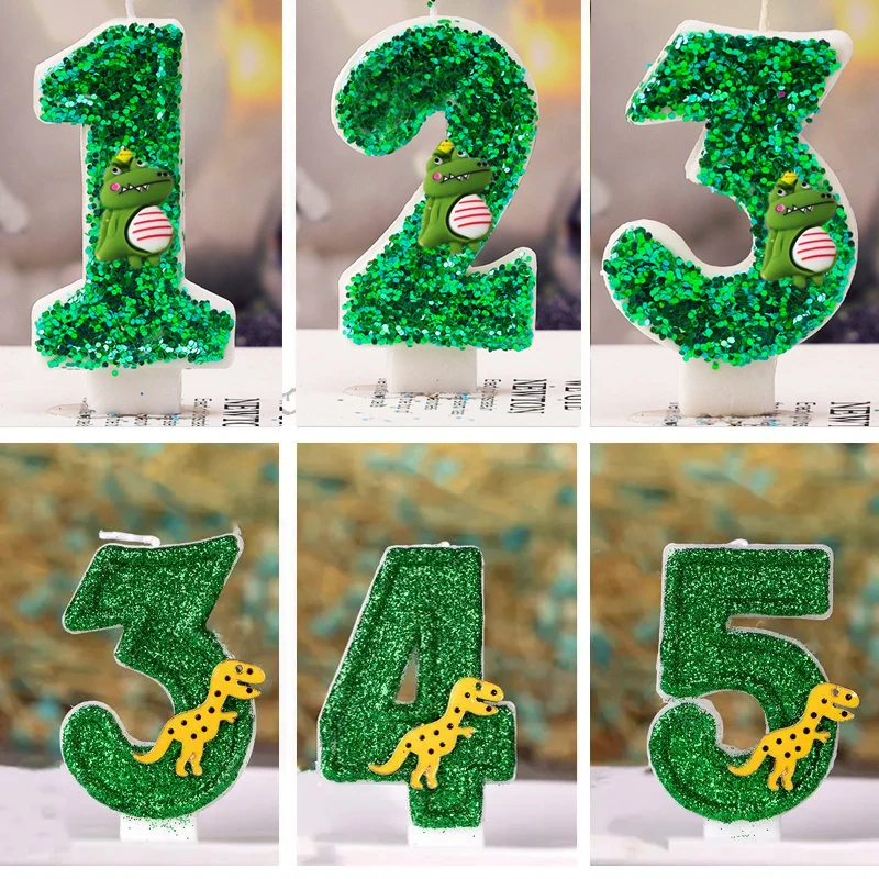 Dinosaur Birthday Candles Numb - Candle Supplies Beeswax ulasan dan harga