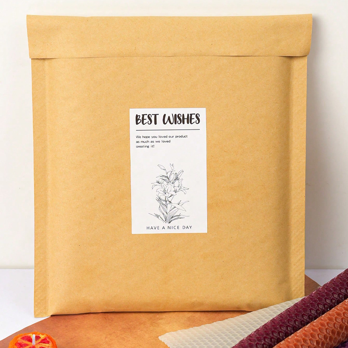 6 Pcs /15*20cm Beeswax Candle  - Candle Supplies Beeswax ulasan dan harga