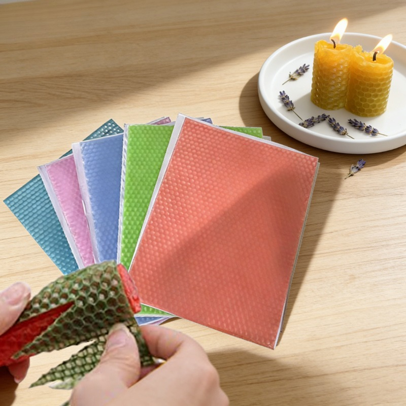 12pcs 15x20cm Macaron Color Be - Beeswax Sheet Roll ulasan dan harga
