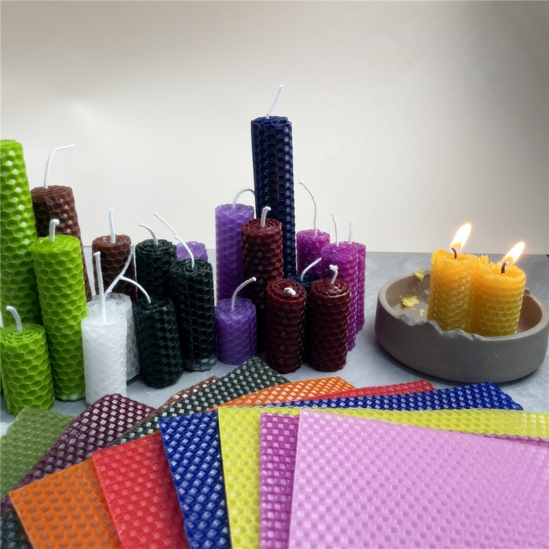 12pcs 15x20cm Macaron Color Be - Beeswax Sheet Roll ulasan dan harga