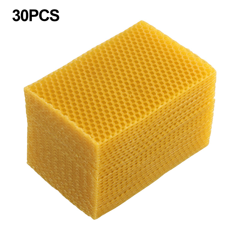 30Pcs Natural Beeswax Sheets B - Beeswax Sheet Roll ulasan dan harga
