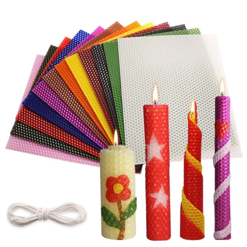 15*20/20x20CM Colored Beeswax  - Beeswax Sheet Roll ulasan dan harga