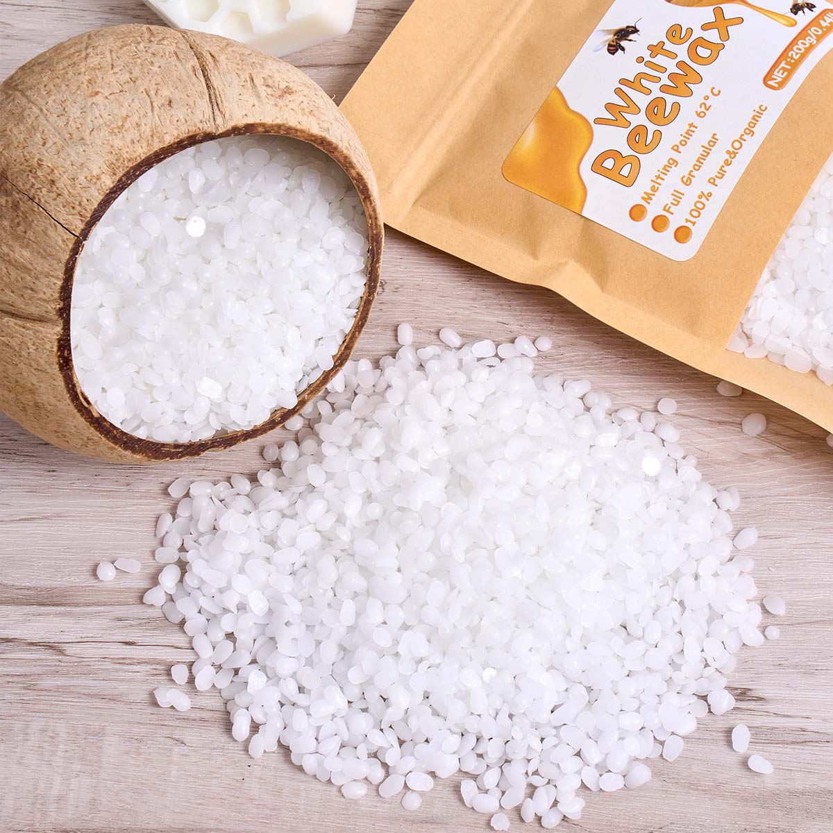 500g White Beeswax DIY Candle  - Candle Supplies Beeswax ulasan dan harga