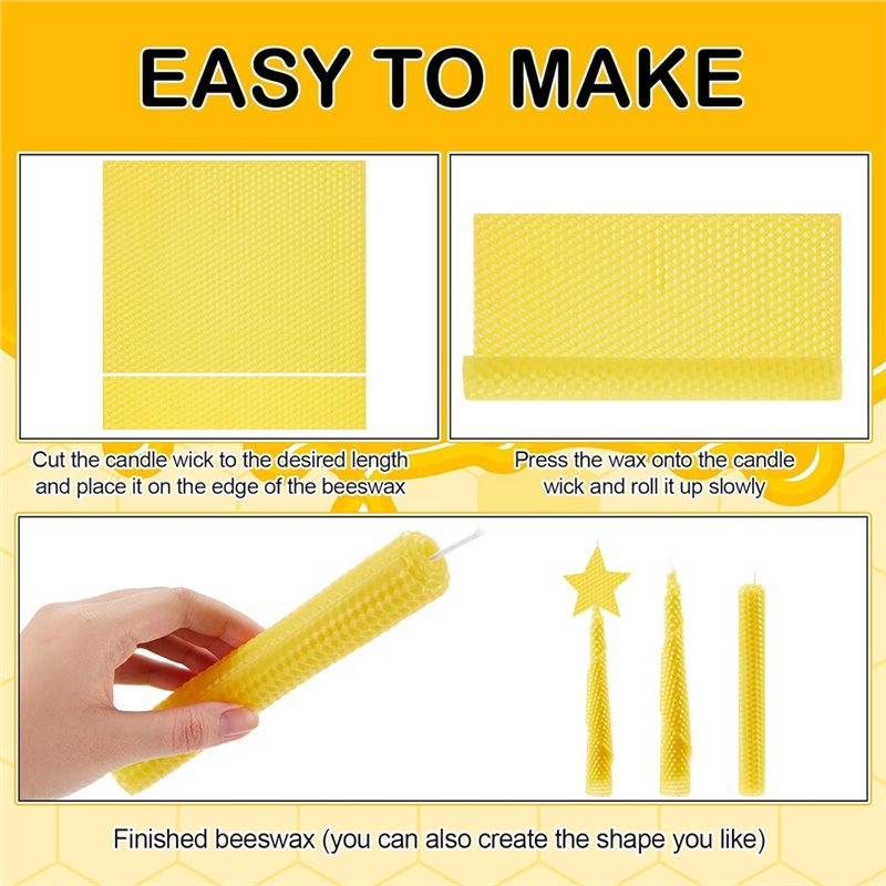 ABFI Beeswax For Candle Making - Beeswax Sheet Roll ulasan dan harga