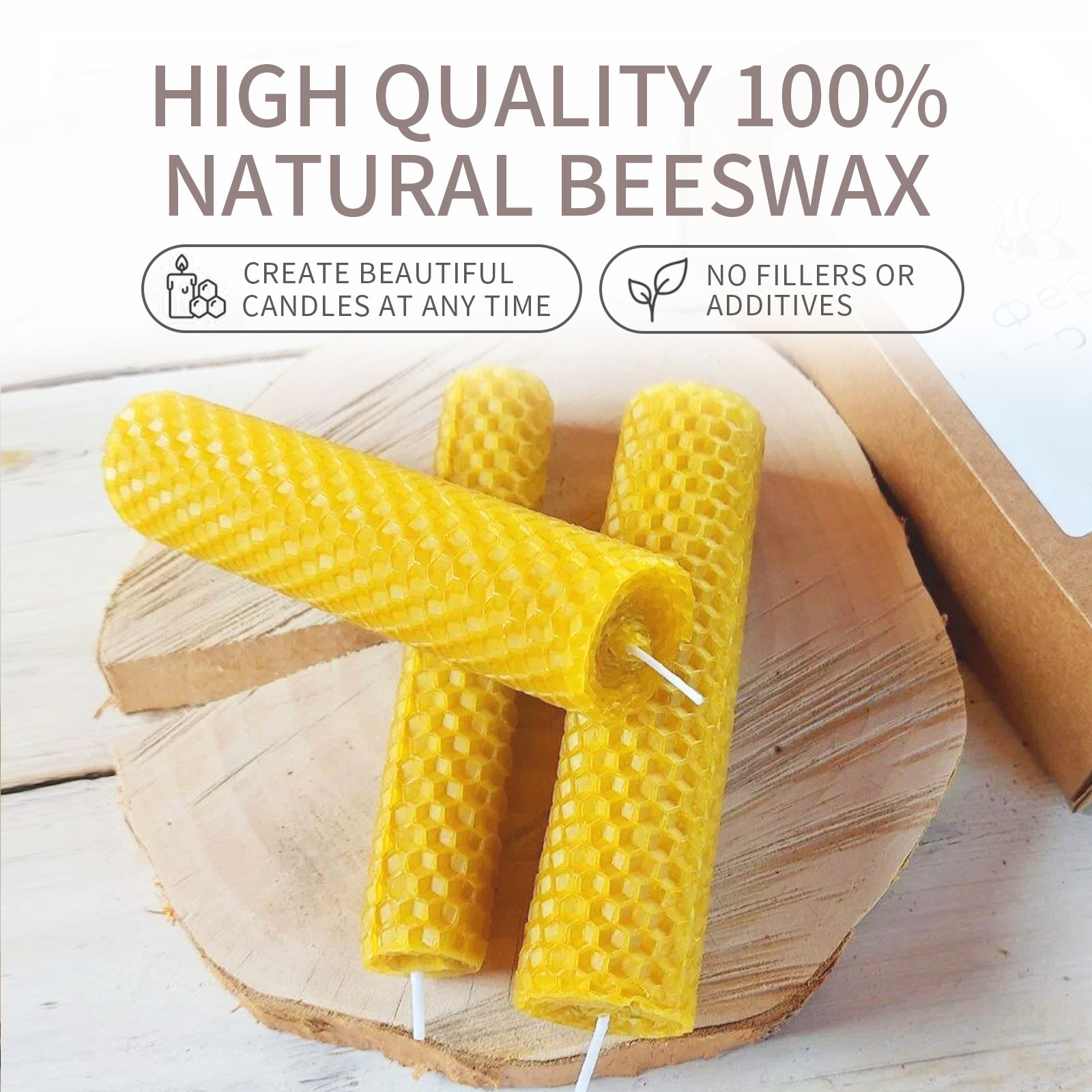 10/30pcs Natural Beeswax Sheet - Beeswax Sheet Roll ulasan dan harga