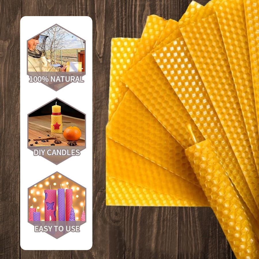 10/30pcs Natural Beeswax Sheet - Beeswax Sheet Roll ulasan dan harga